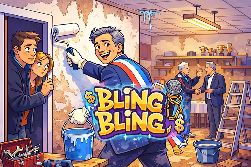 Bling-bling, paillettes et promesses à la chaîne