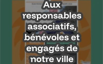 Message aux responsables associatifs, bénévoles et engagés de notre ville (Extrait de la Gazette Citoyenne)