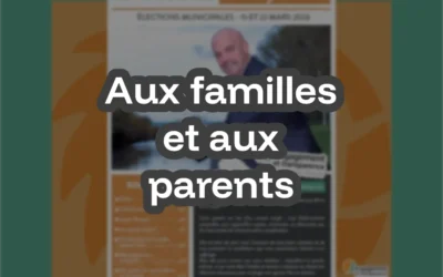 Message aux familles et aux parents (Extrait de la Gazette Citoyenne)